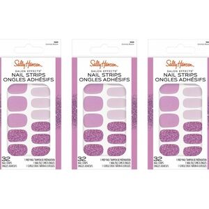 3 Pack Sally Hansen Salon Effects Nail Strips- Orchids Bloom